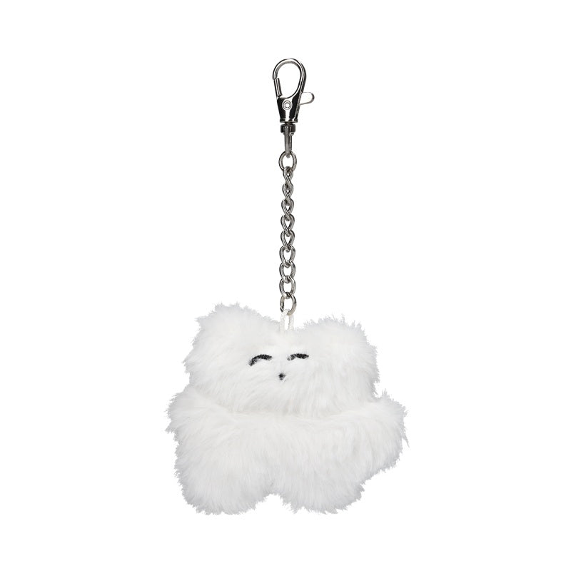 カネコアヤノ ねこぬいぐるみキーホルダー ふわふわ 白 ねこぬいぐるみキーホルダー – カネコ商店 / Kaneko Shouten