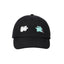 Cat Embroidery Cap (black)