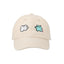 Cat Embroidery Cap (off-white)