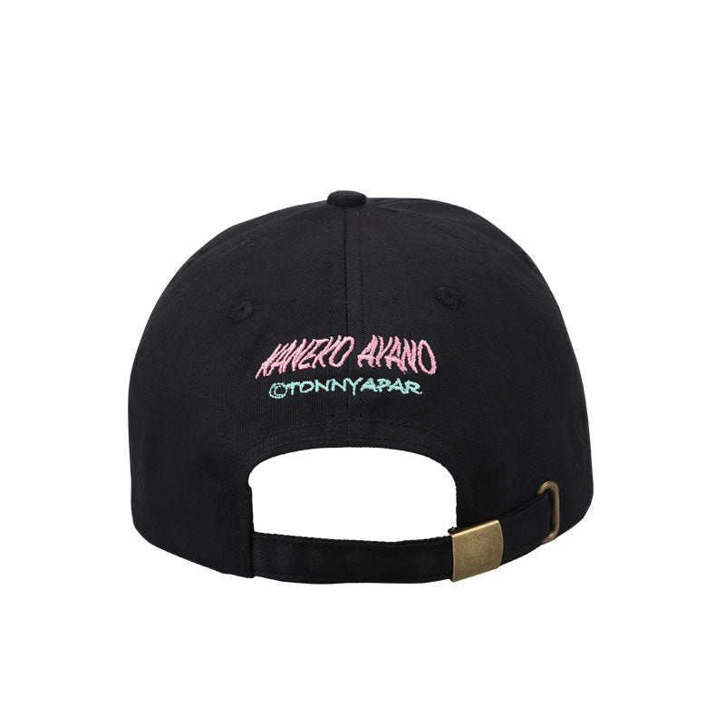 Cat Embroidery Cap (black)