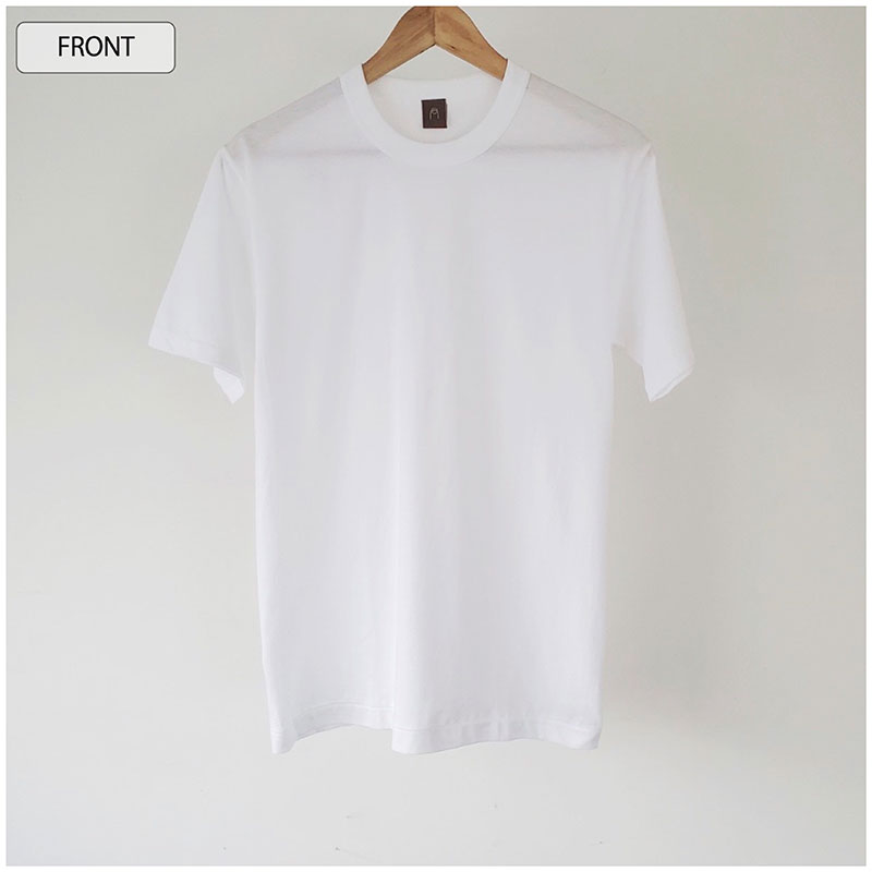 [KUME.JP Collaboration] Shoulder one point embroidery T-shirt (white)